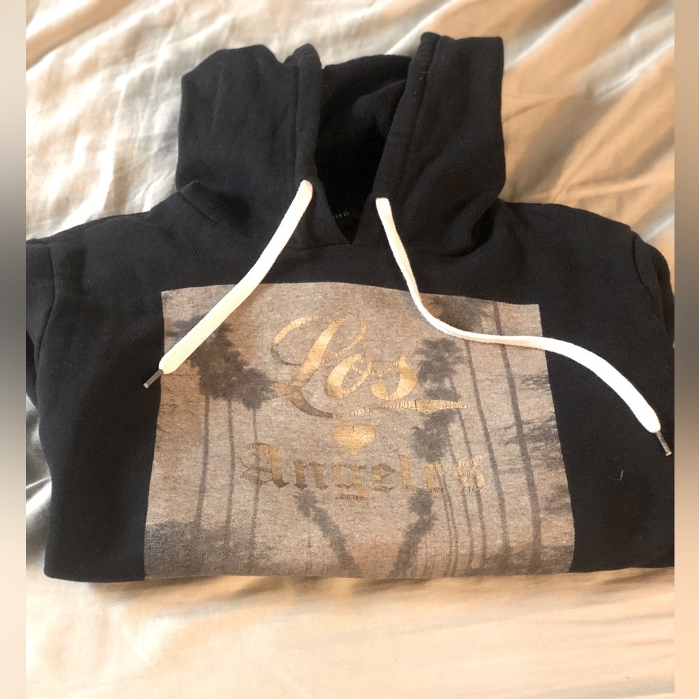 Los Angeles gold and black hoodie Forever 21 Large